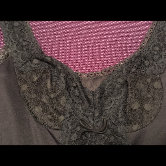 NWOT Never worn black shear lace lingerie tank top - Picture 3 of 6